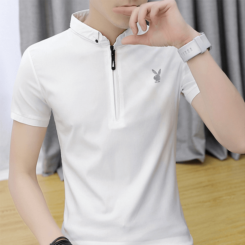 바람둥이（PLAYBOY）반팔T휼남2023여름 빙수T티셔츠 남성 칼라 캐주얼POLO블라우스 상의 단색 옷